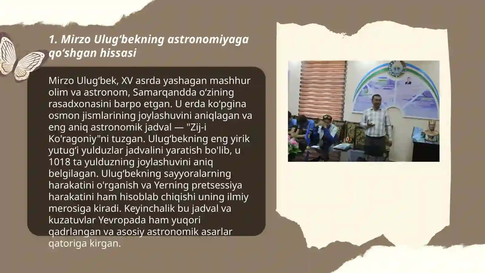 Mirzo Ulugʻbek merosining jahon fani taraqqiyotidagi tutgan oʻrni 3