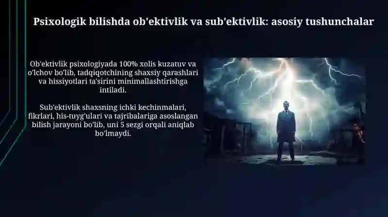Psixologik bilishda obyekktivlik va subyektivlik muammosi 3