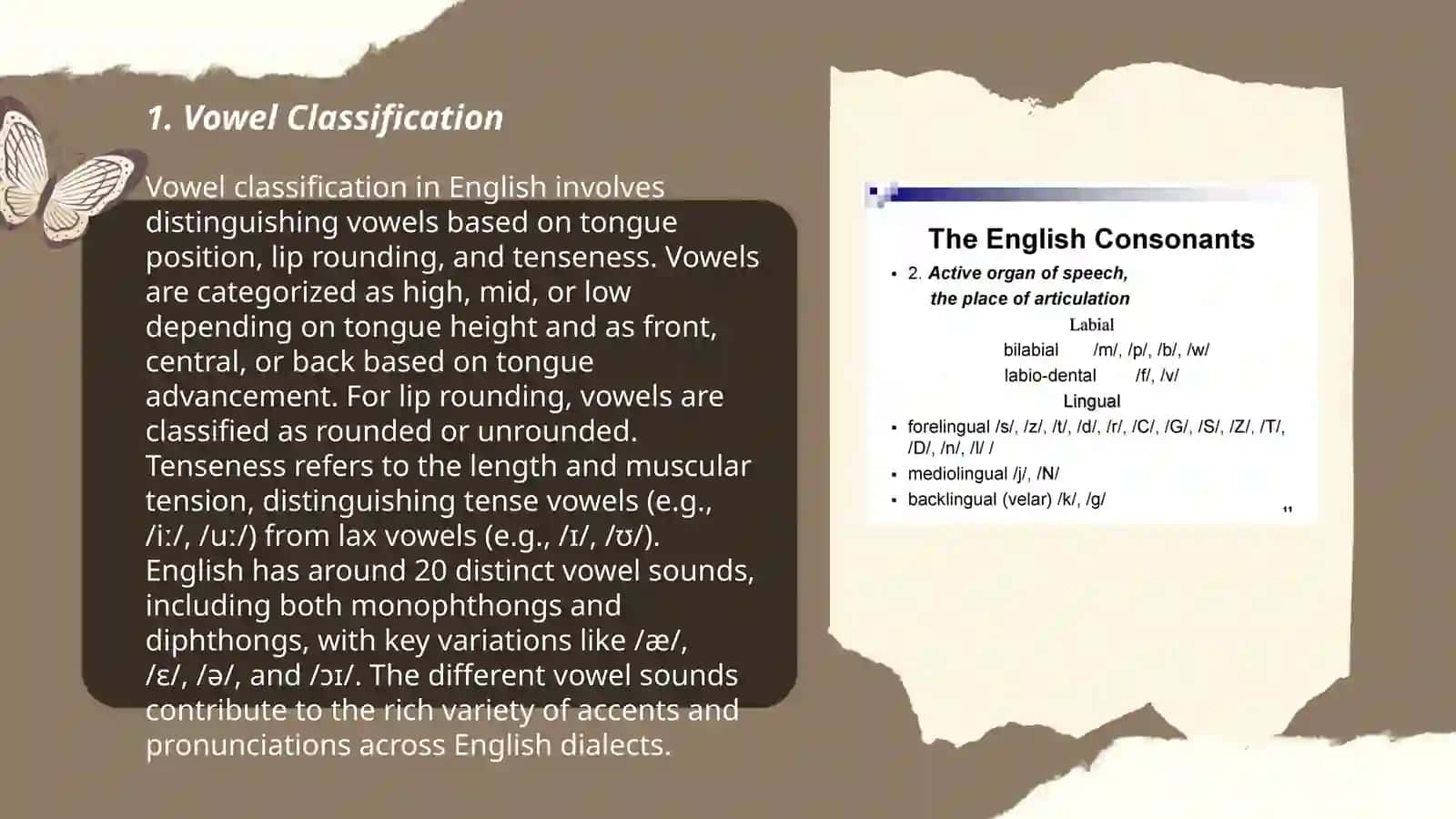 Vowel Classification in English 3
