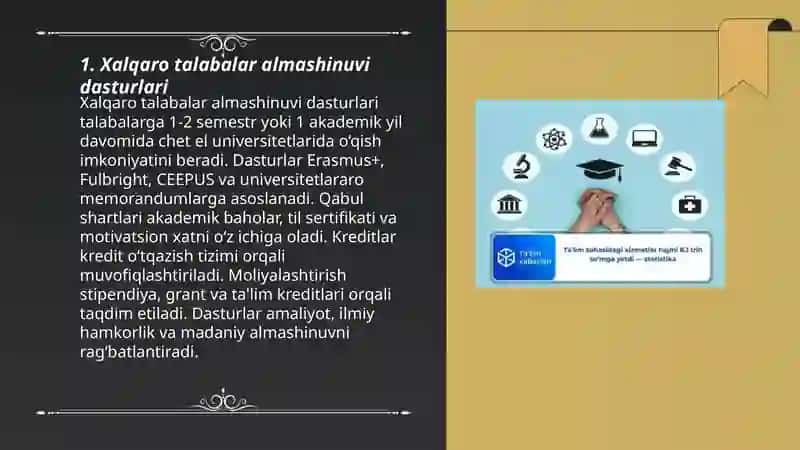 Xalqaro talabalar almashinuvi dasturlari 3