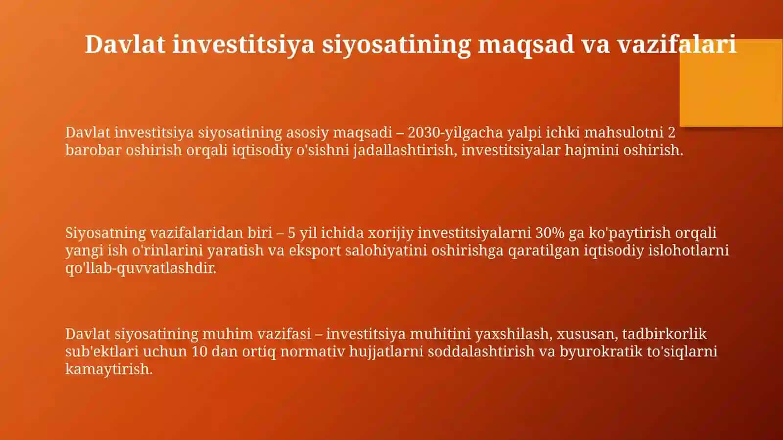 Davlatning investitsiya siyosati 3