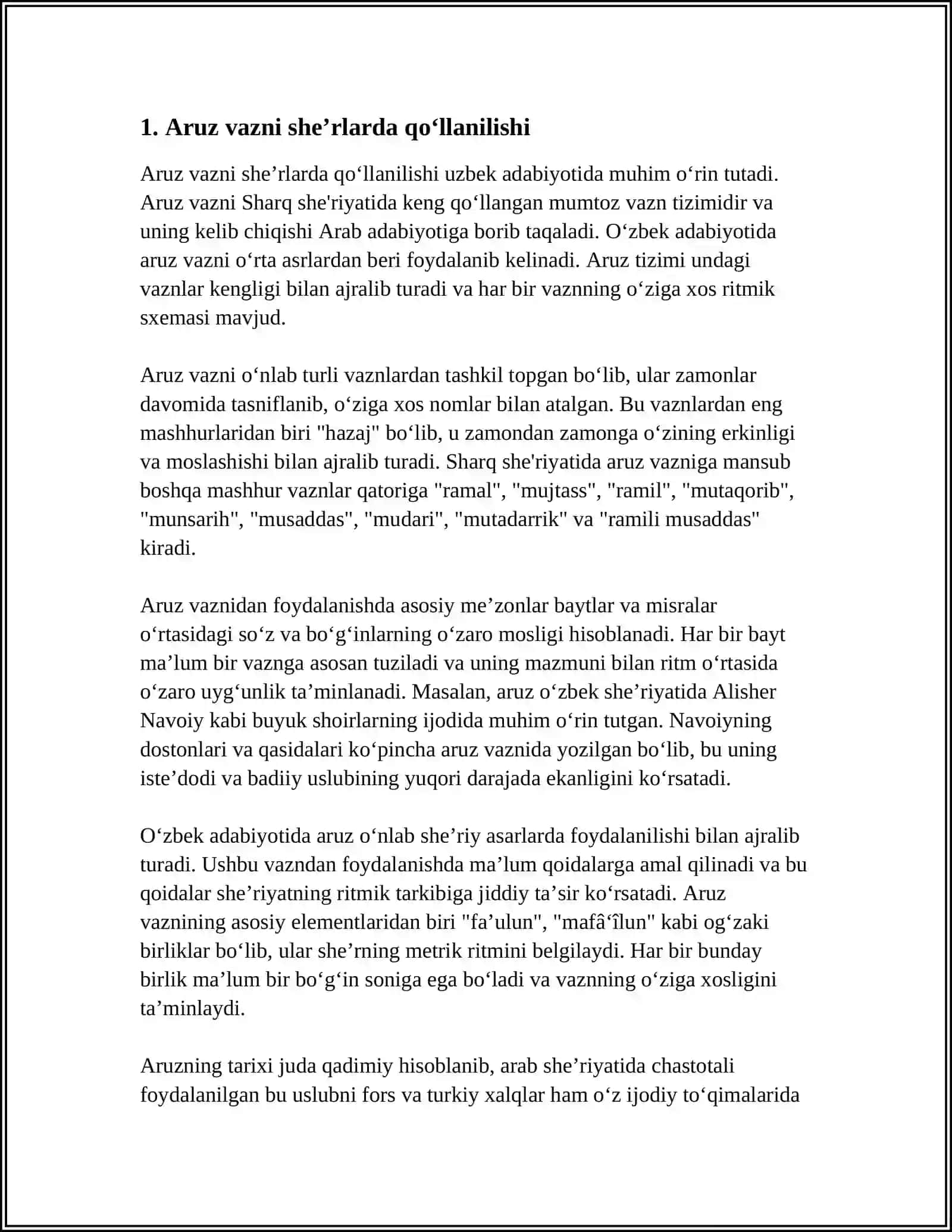 ERKIN VOHIDOV SHE'RLARINING VAZN XUSUSIYATLARI 3