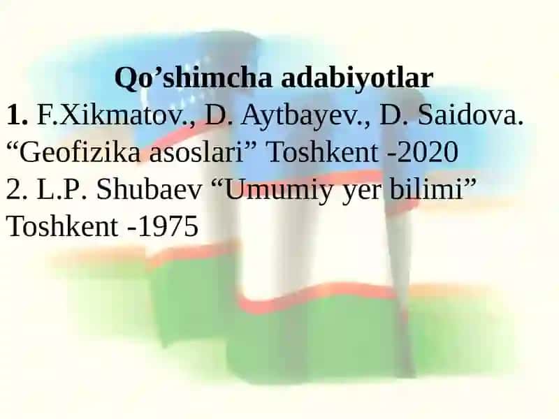 Geofizika va geokimyo asoslari faniga kirish 3