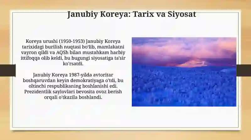 Janubiy Koreya (South Korea) 3