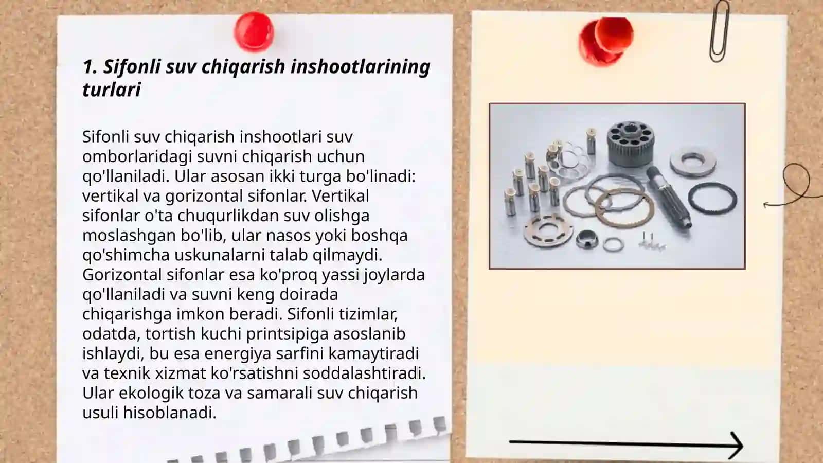 Sifonli suv chiqarish inshootlari turlari, vakuumni uzatish klapanning vazifasi, ishlash tarzi va hisobi 3