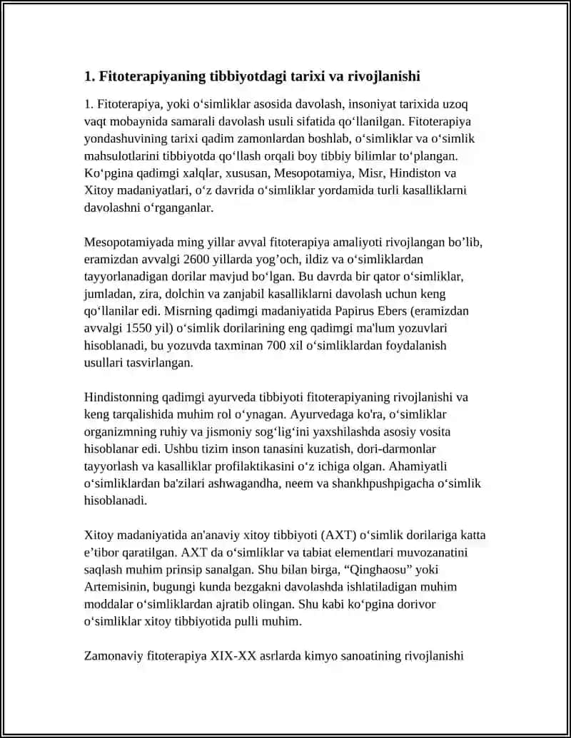 FITOTERAPIYANING TIBBIYOT OʻRNI 3