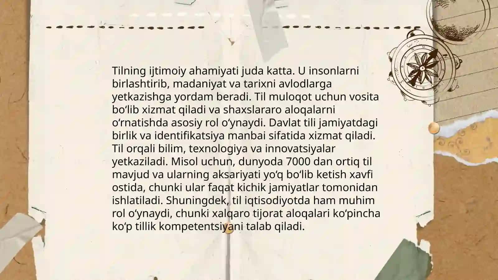 Til sathlari, birliklari. Til va nutq munosabati 3