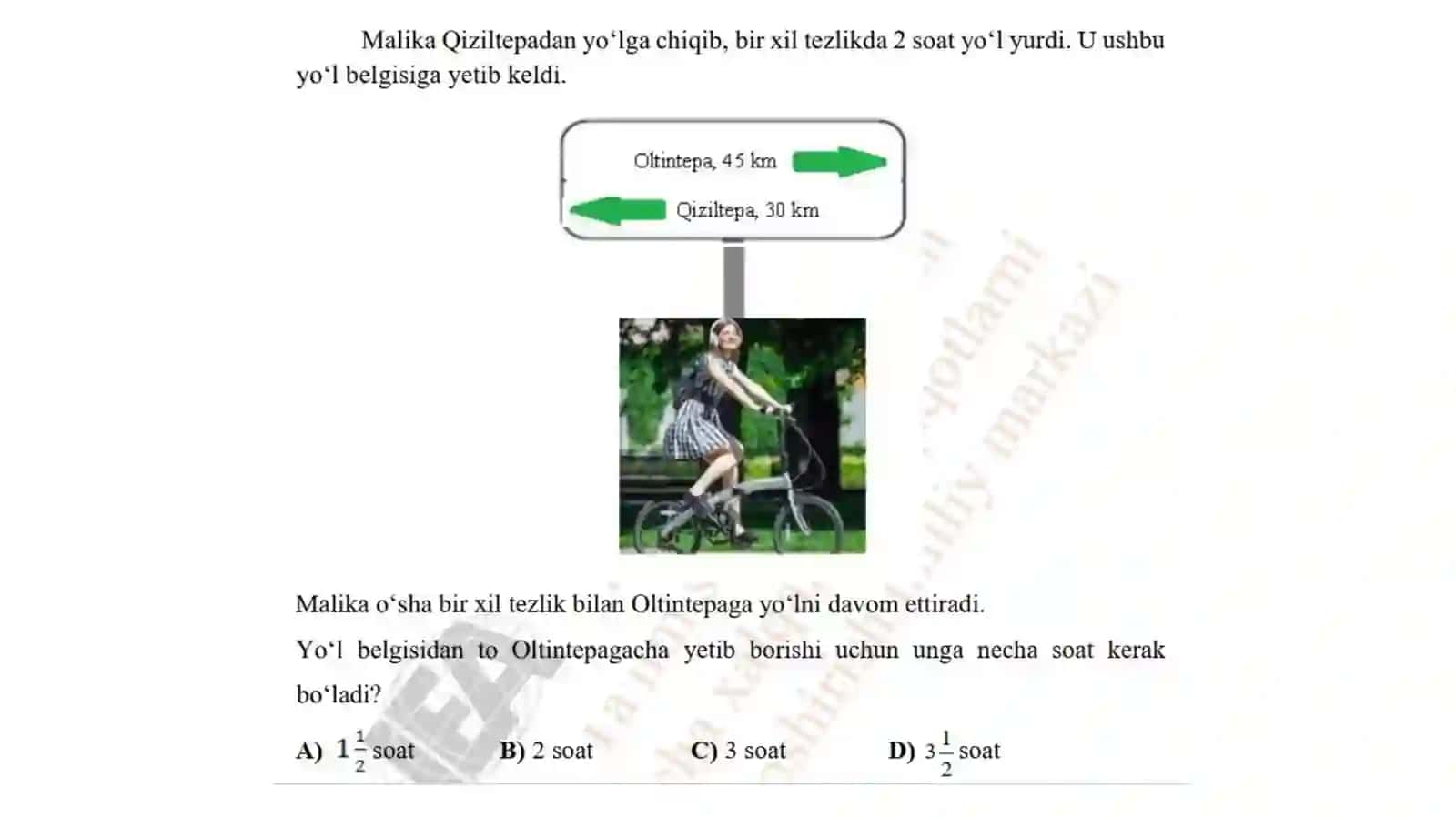 PISA va TIMSS xalqaro baholash dasturlariga doir test namunalari bilan tanishtirish 3