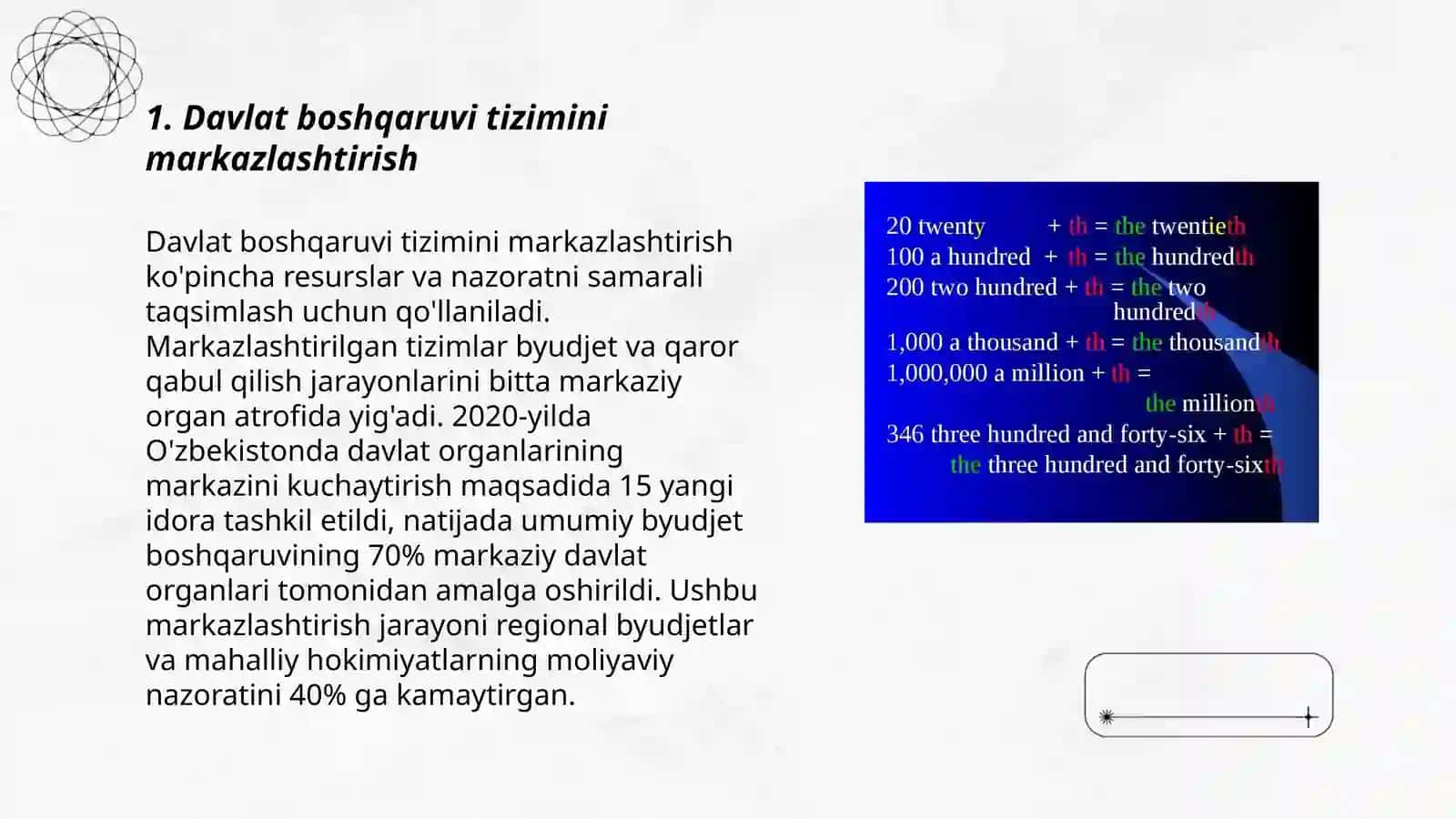 Davlat boshqaruvi tizimini markazlashtirish 3