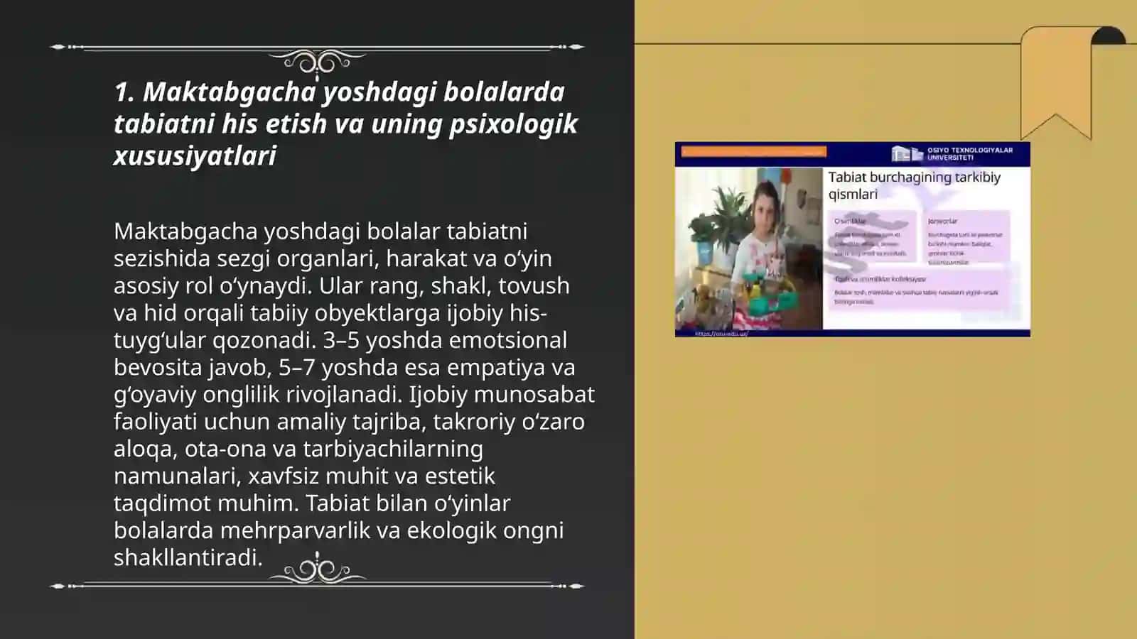 Maktabgacha yoshdagi bolalarda tabiiy obyektlarga boʻlgan emotsional, ijobiy munosabatlarini shakllantirishning psixologik asoslari 3