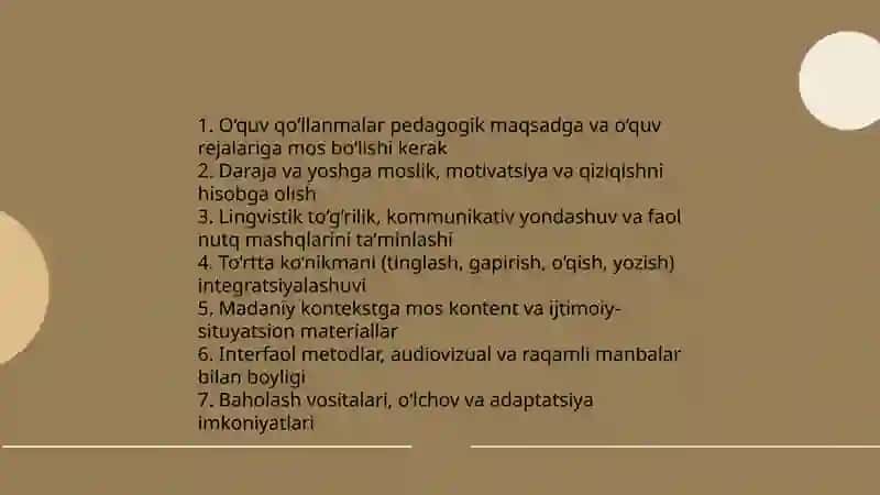 CHET TILI O’QITISH VOSITALARI VA MASHQLAR TIZIMI 3
