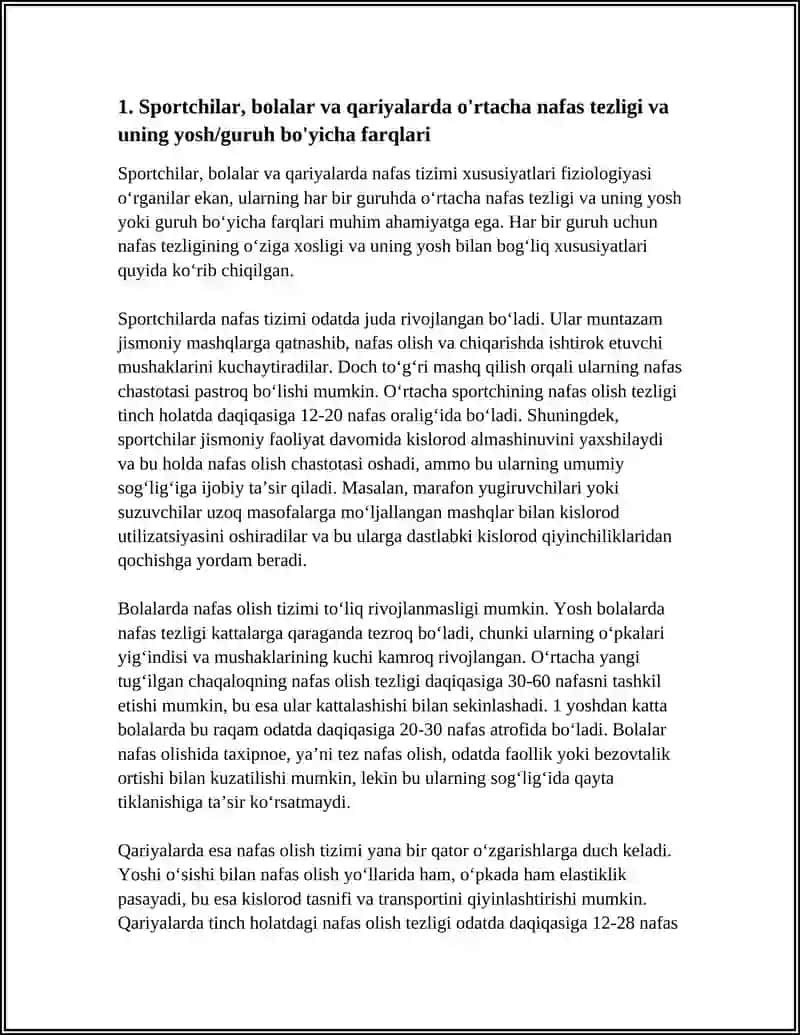 SPORTCHILAR, BOLALAR VA QARIYALARDA NAFAS TIZIMI XUSUSIYATLARI FIZIOLOGIYASI 3