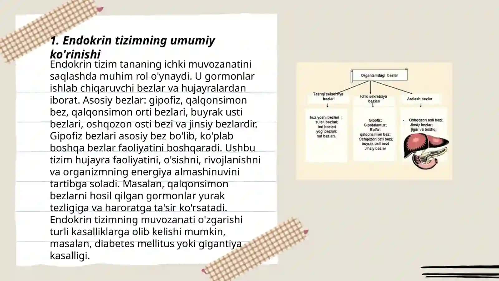 Ichki sekresiya bezlari haqida umumiy ma’lumot 3