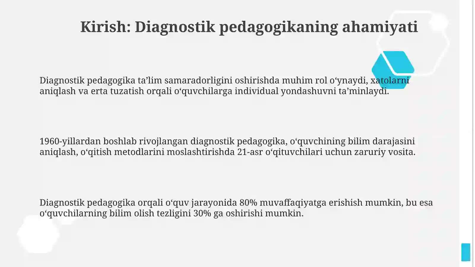Pedagogik diognostikaning predmeti va tarixiy rivoji 3