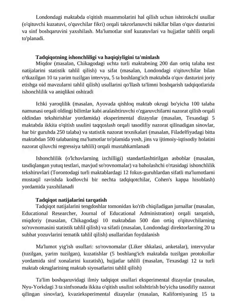 Tarbiyaviy ishlarni boshqarish fanining ilmiy-tadqiqot metodlari 3