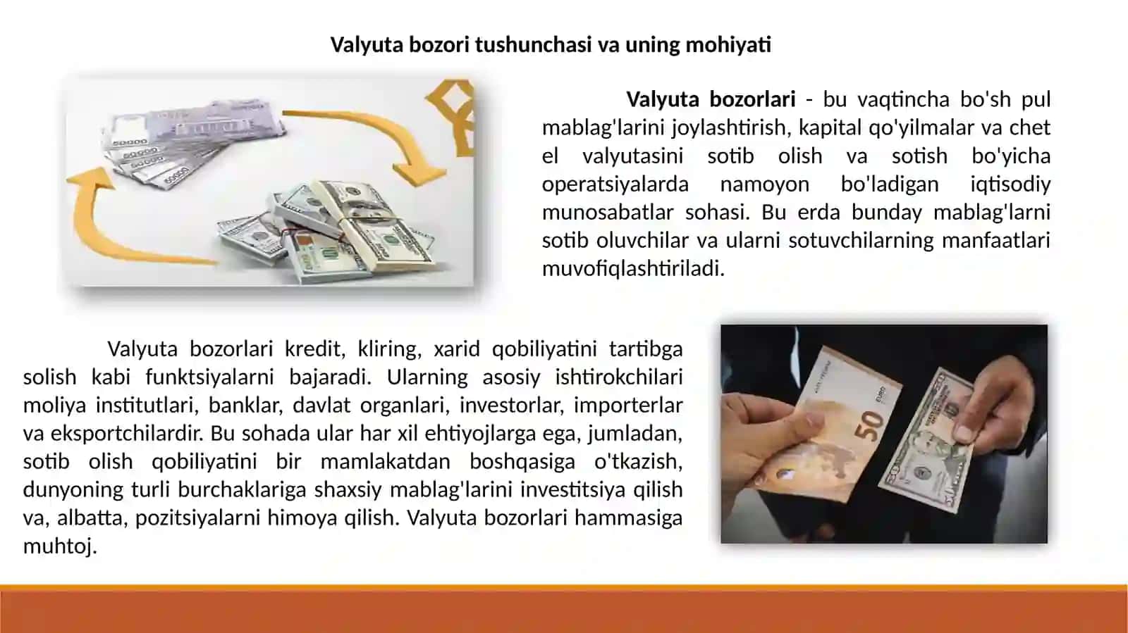 Valyuta bozori va uning ishtirokchilari 3