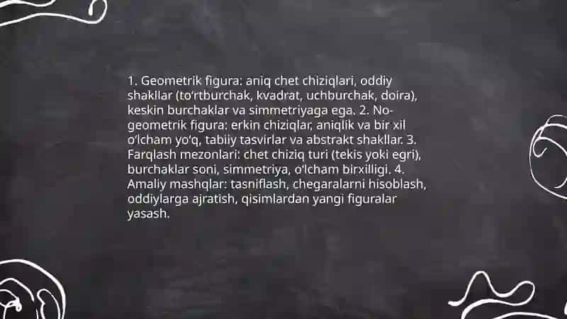 Figuralarni farqlay olish, qismlarga boʻlish, qisimlardan figuralar hosil qilish 3