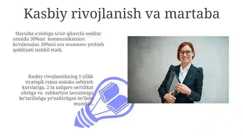 Kasbiy rivojlanish va martaba 3