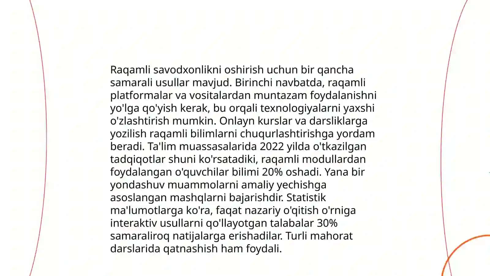 Savodxonlikni oshirish usullari 3