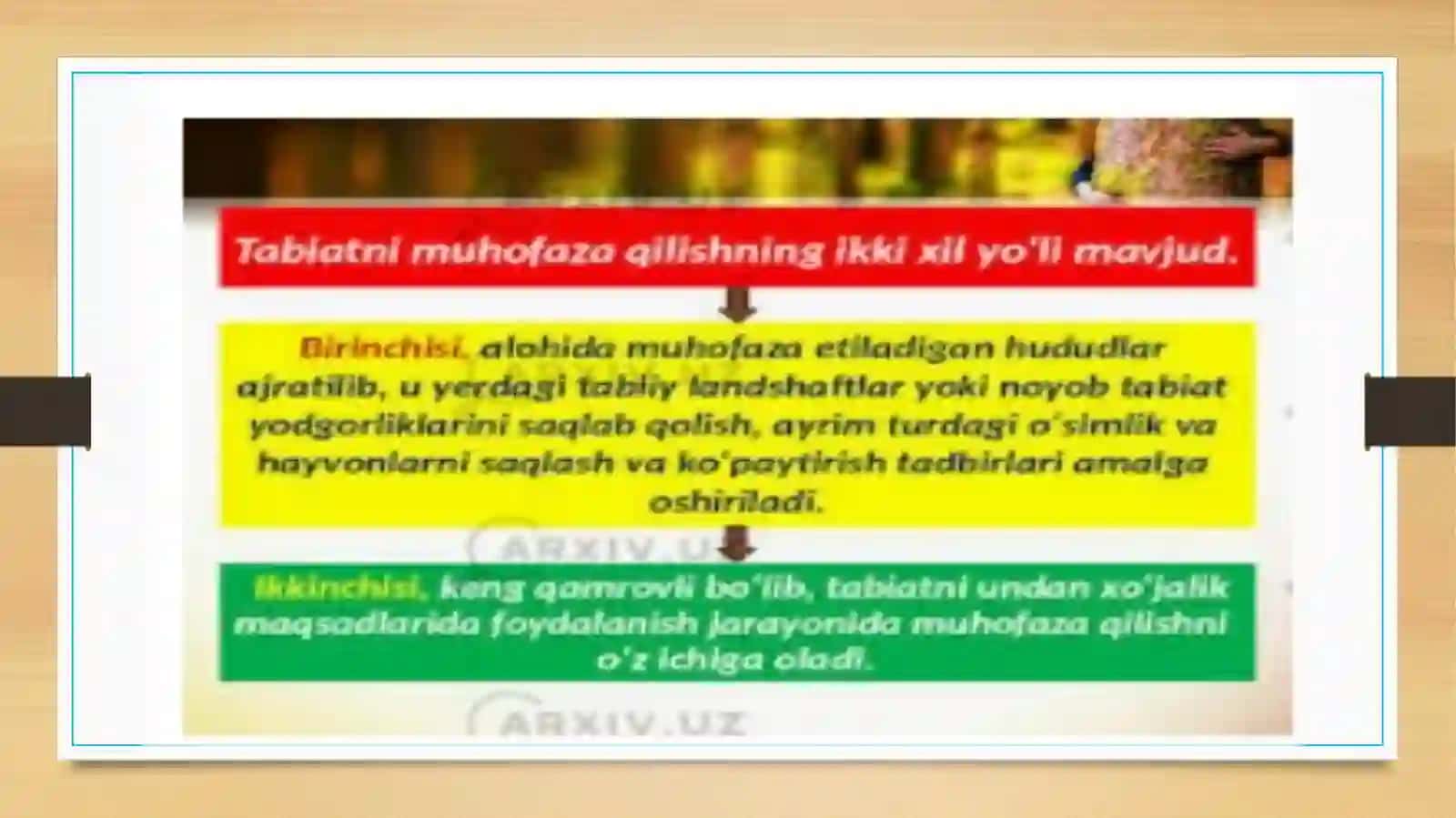 O’SIMLIK VA HAYVONOT OLAMINI MUHOFAZA QILISH 3