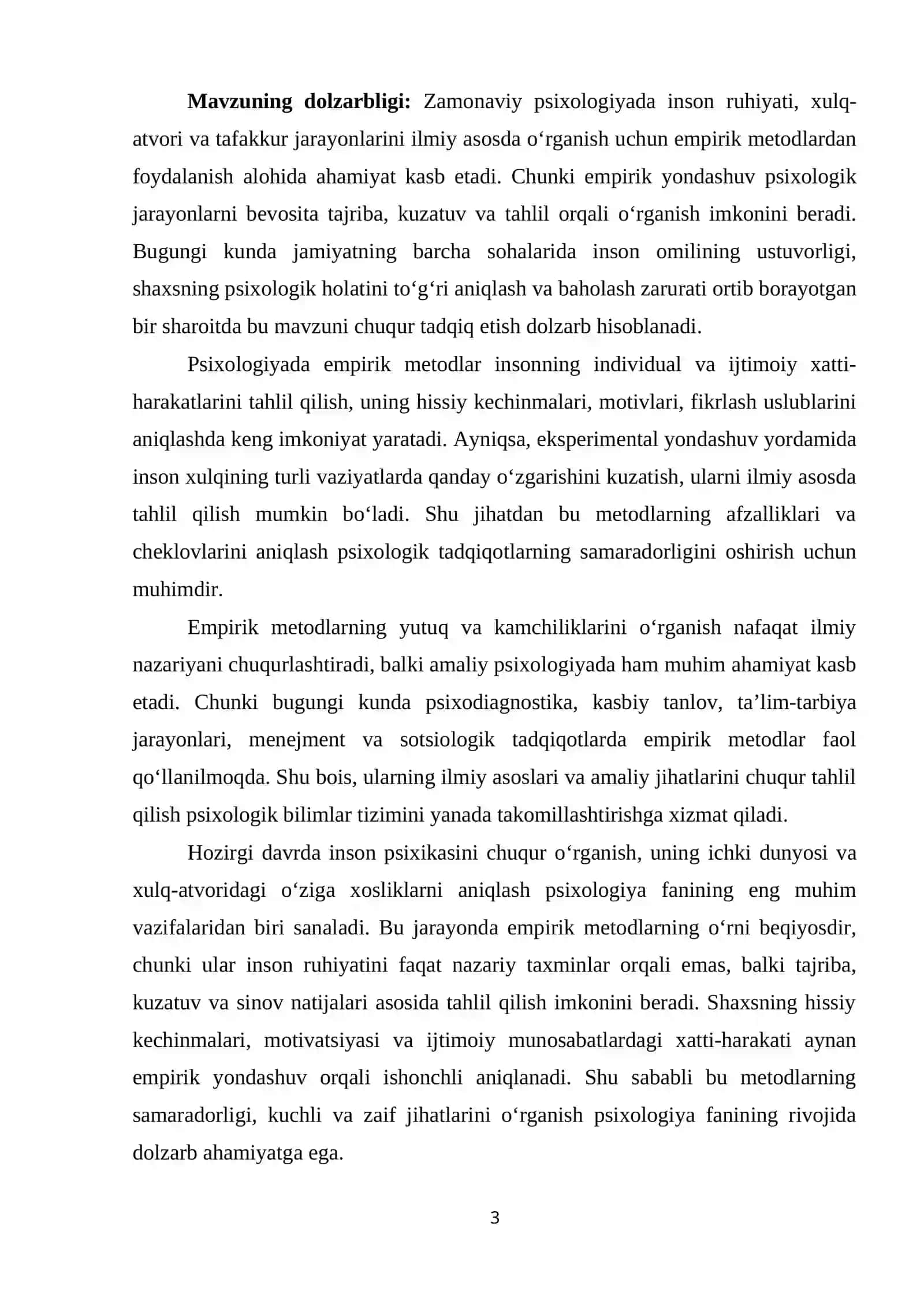 Eksprimental psixologiyada emprik metodlarning yutuq va kamchiliklari 3