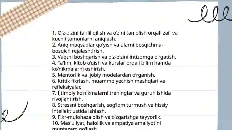 Shaxsning rivojlanishi tarbiyasi va ijtimoiylashuvi 3
