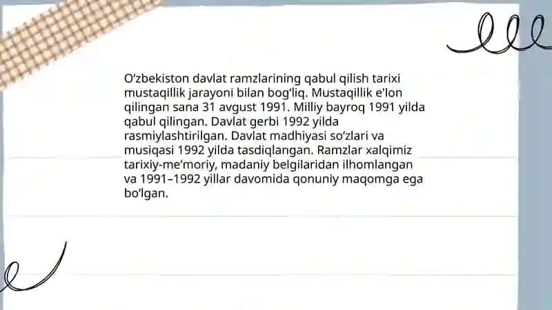 O‘zbekiston davlat ramzlarining qabul qilish tarixi 3