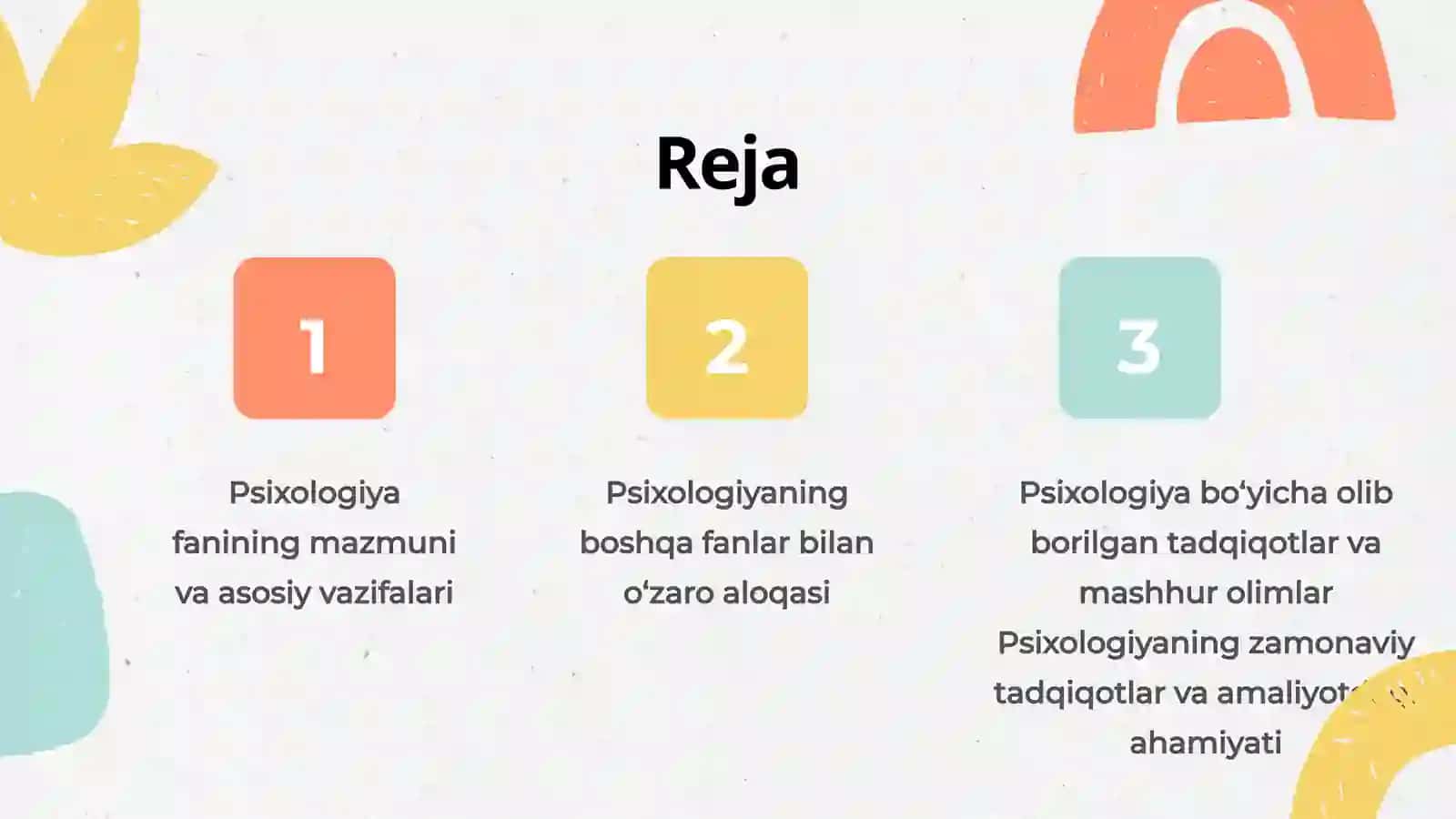 Psixologiya fanining boshqa fanlar bilan aloqasi 3