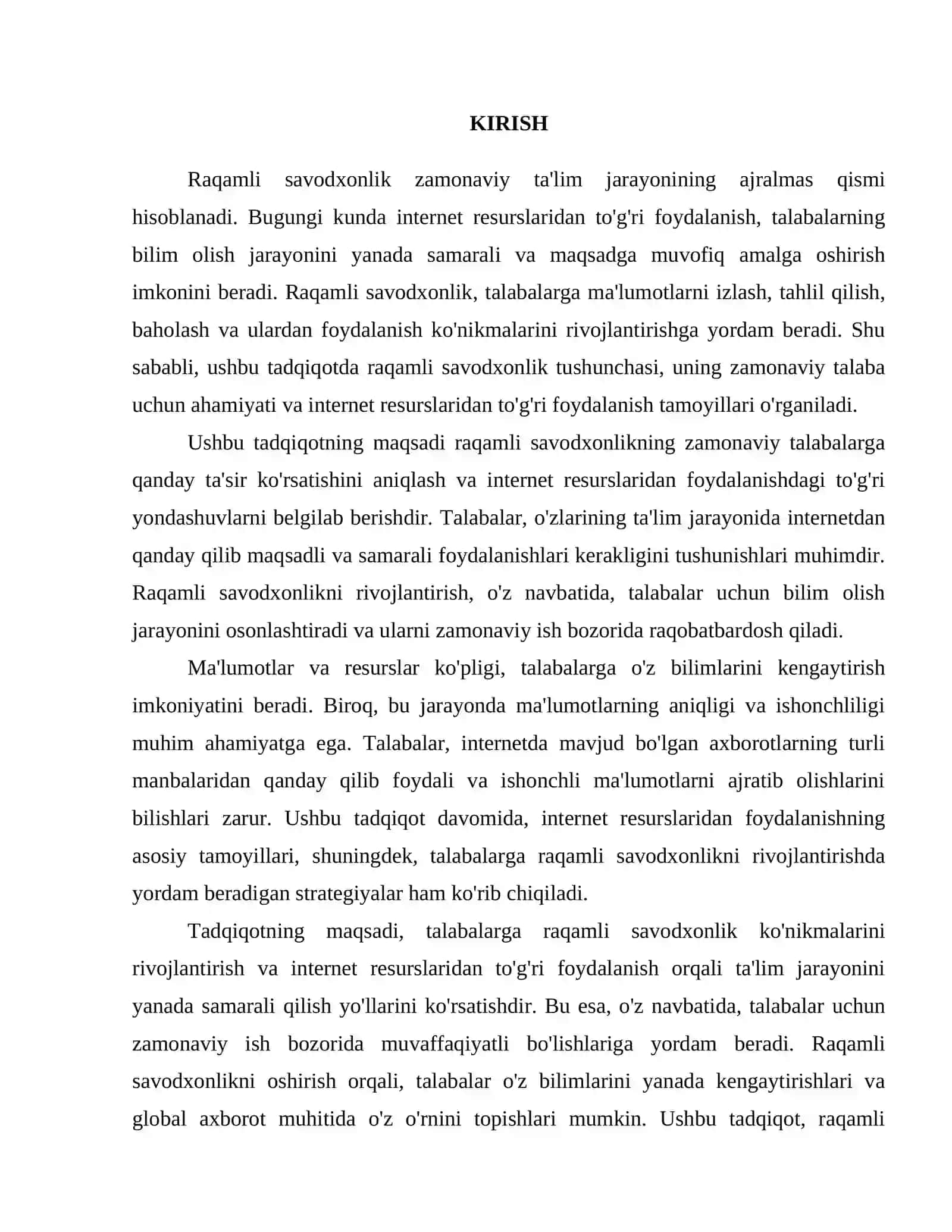 RAQAMLI SAVODXONLIK VA ZAMONAVIY TALABA: INTERNET RESURSLARDAN TO'G'RI FOYDALANISH 3