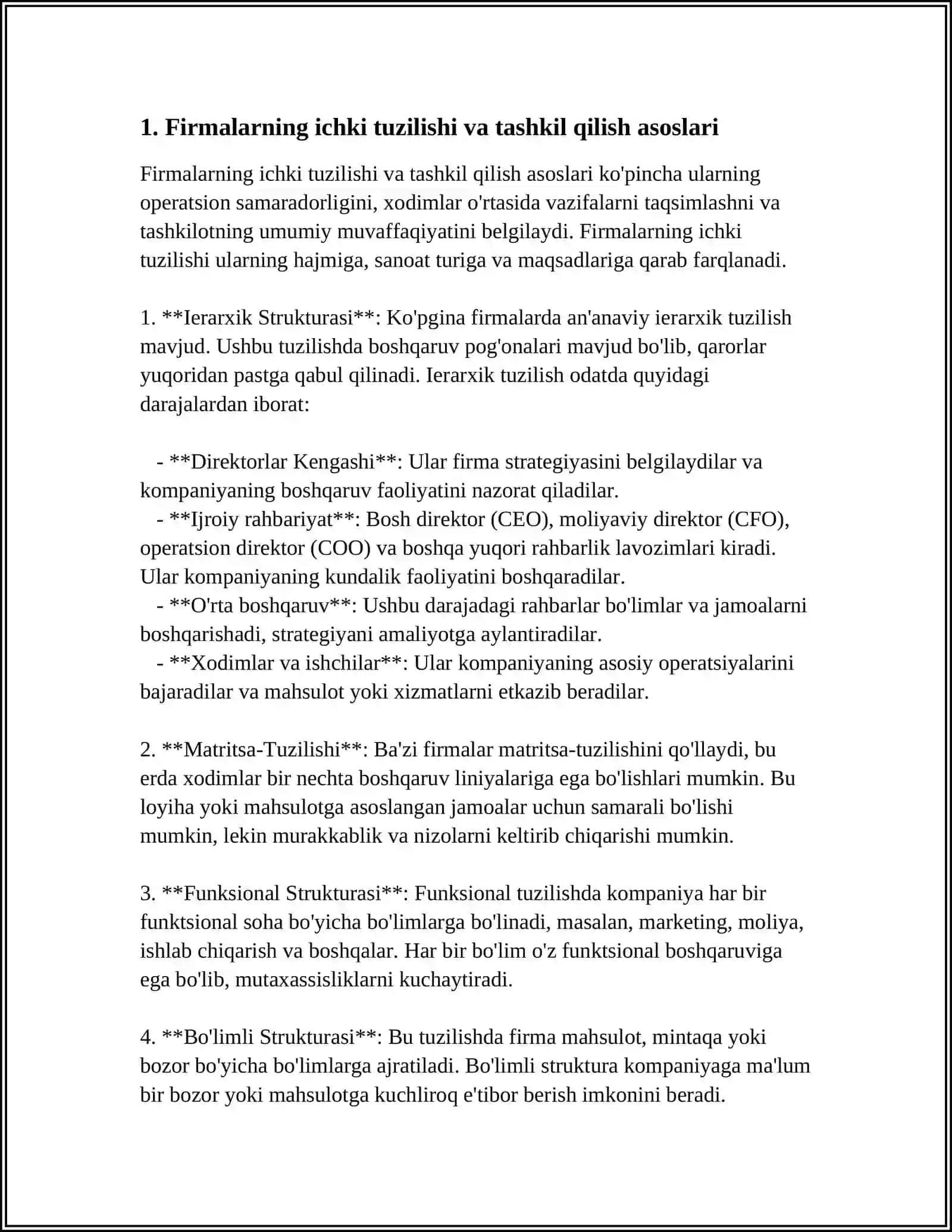 FERMANING ICHKI TUZULISHI HAMDA FIRMALAR TIPOLGIYASI VA ULARNING RIVOJLANISH TRAEKTORIYASI 3