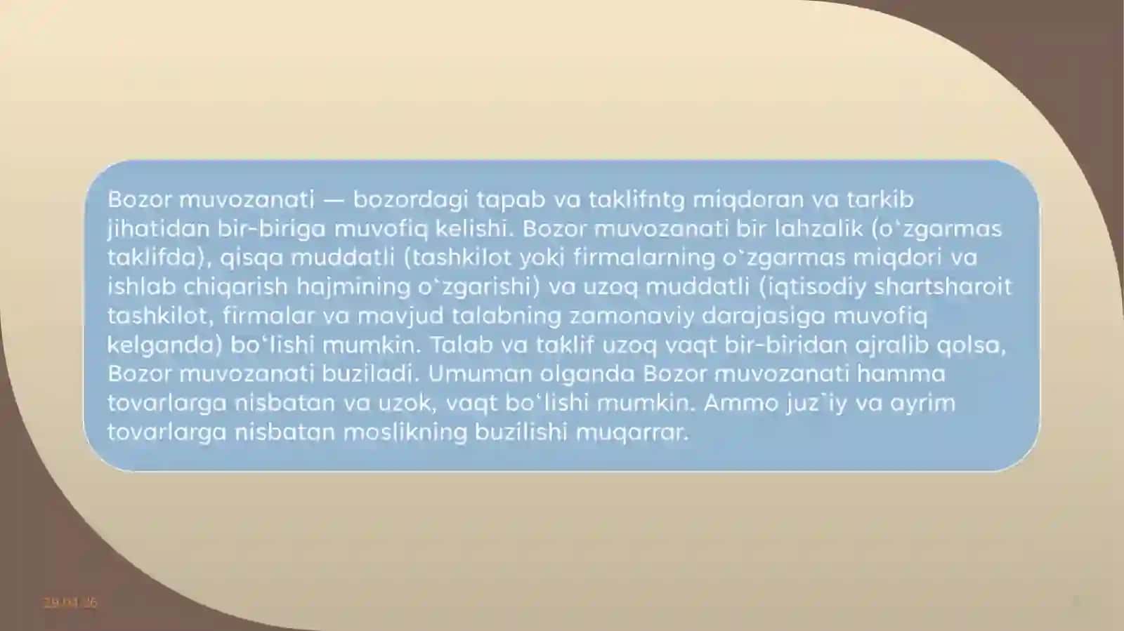 Bozor muvozanati va unga ta’sir ko’rsatuvchi omillar tahlili 3