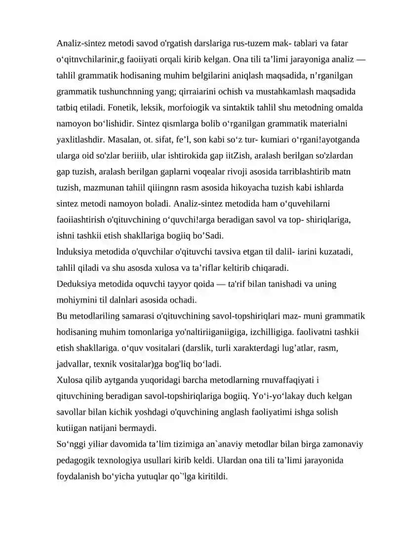 ONA TILI DARSLARIDA FOYDALANILADIGAN JADVALLAR SERIYASINI TUZISH 3