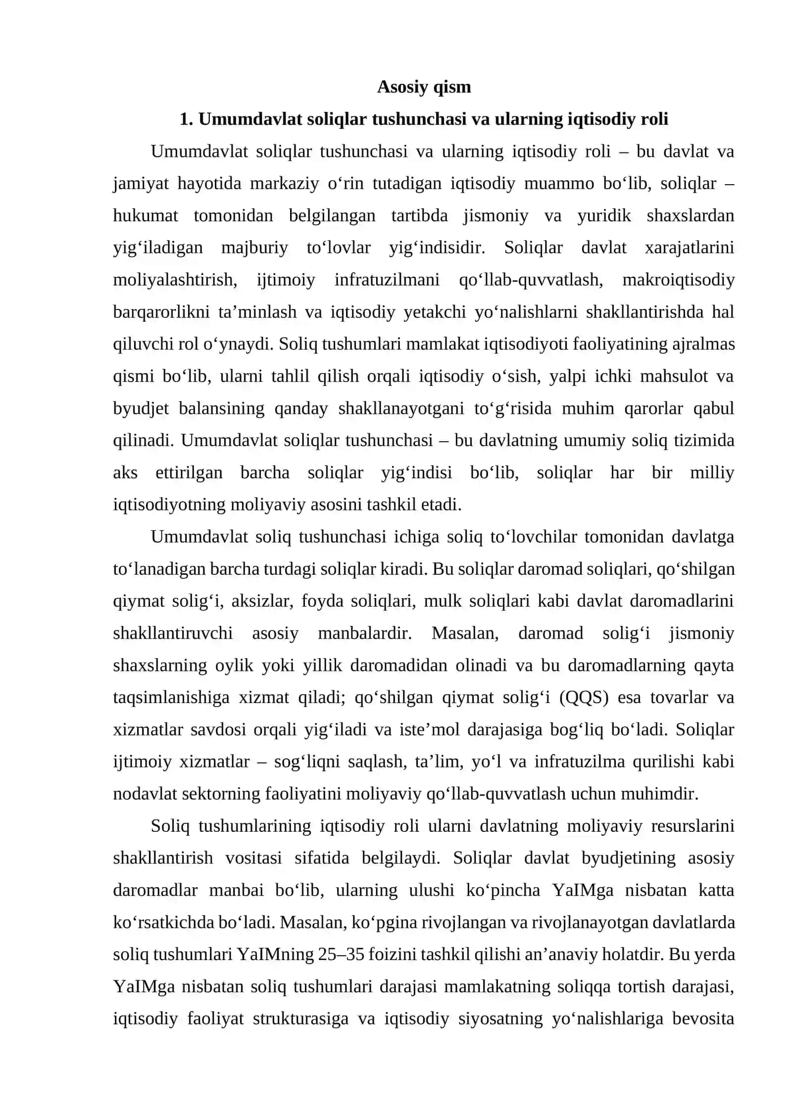 O‘zbekiston Respublikasida umumdavlat soliqlarning amal qilish mexanizmlari 3