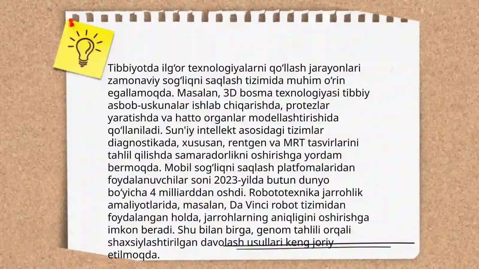 Tibbiyotda ilg‘or texnologiyalarni qo‘llash 3