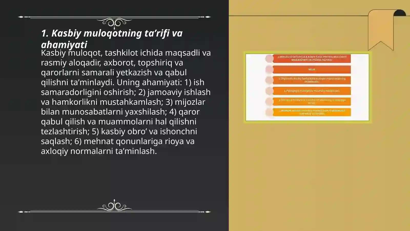 Kasbiy muloqot uslubiyati va qoidalar 3