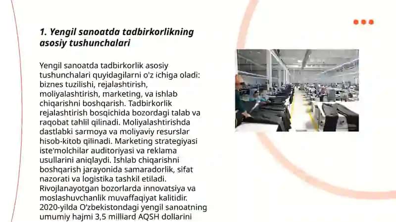 Yengil sanoatda tadbirkorlikning asosiy tushunchalari 3