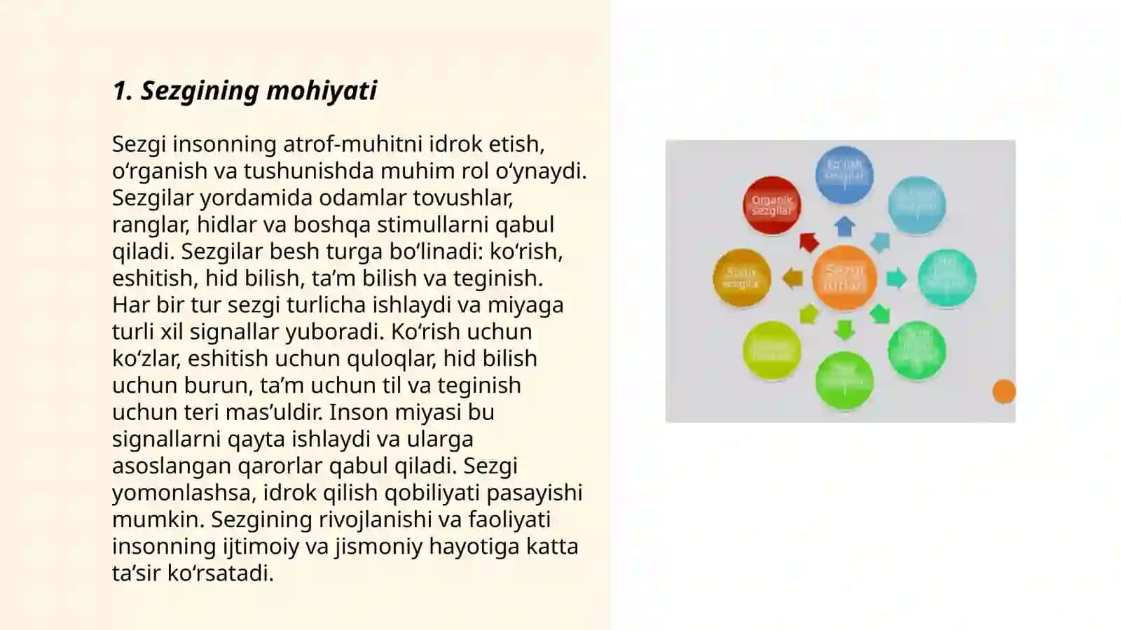 Sezgi va uning boshqa jarayonlar bilan bog'liqligi 3