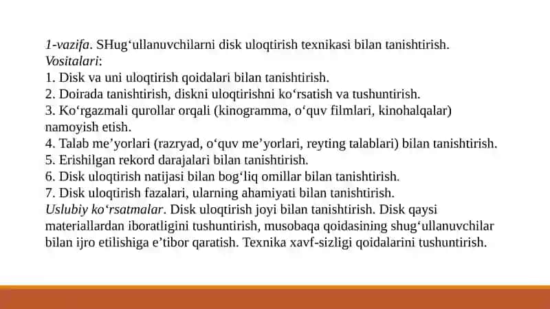 Disk Uloqtirish Texnikasini Fazalarini O'rgatish 3