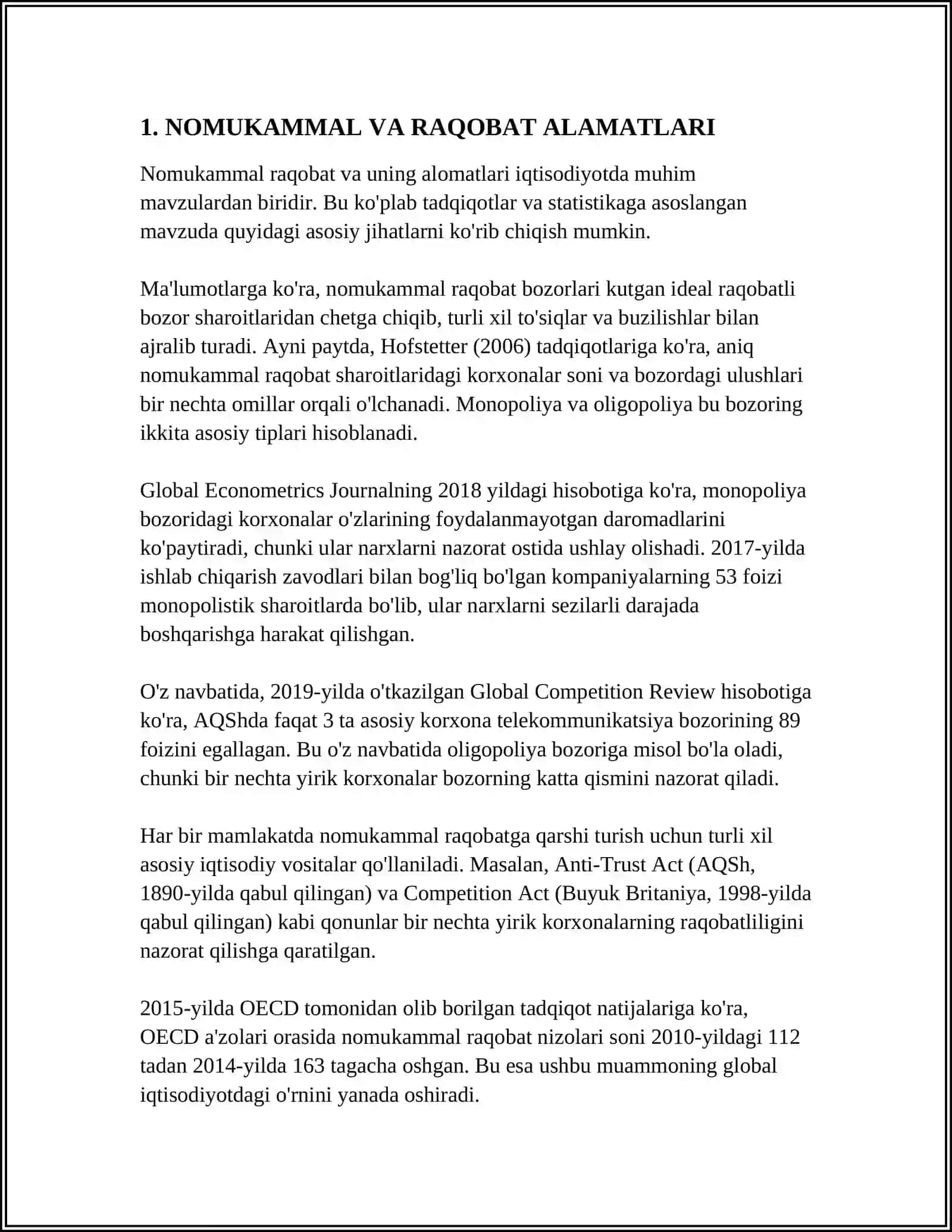 NOMUKAMMAL RAQOBAT BOZORI NAZARIYALARI 3