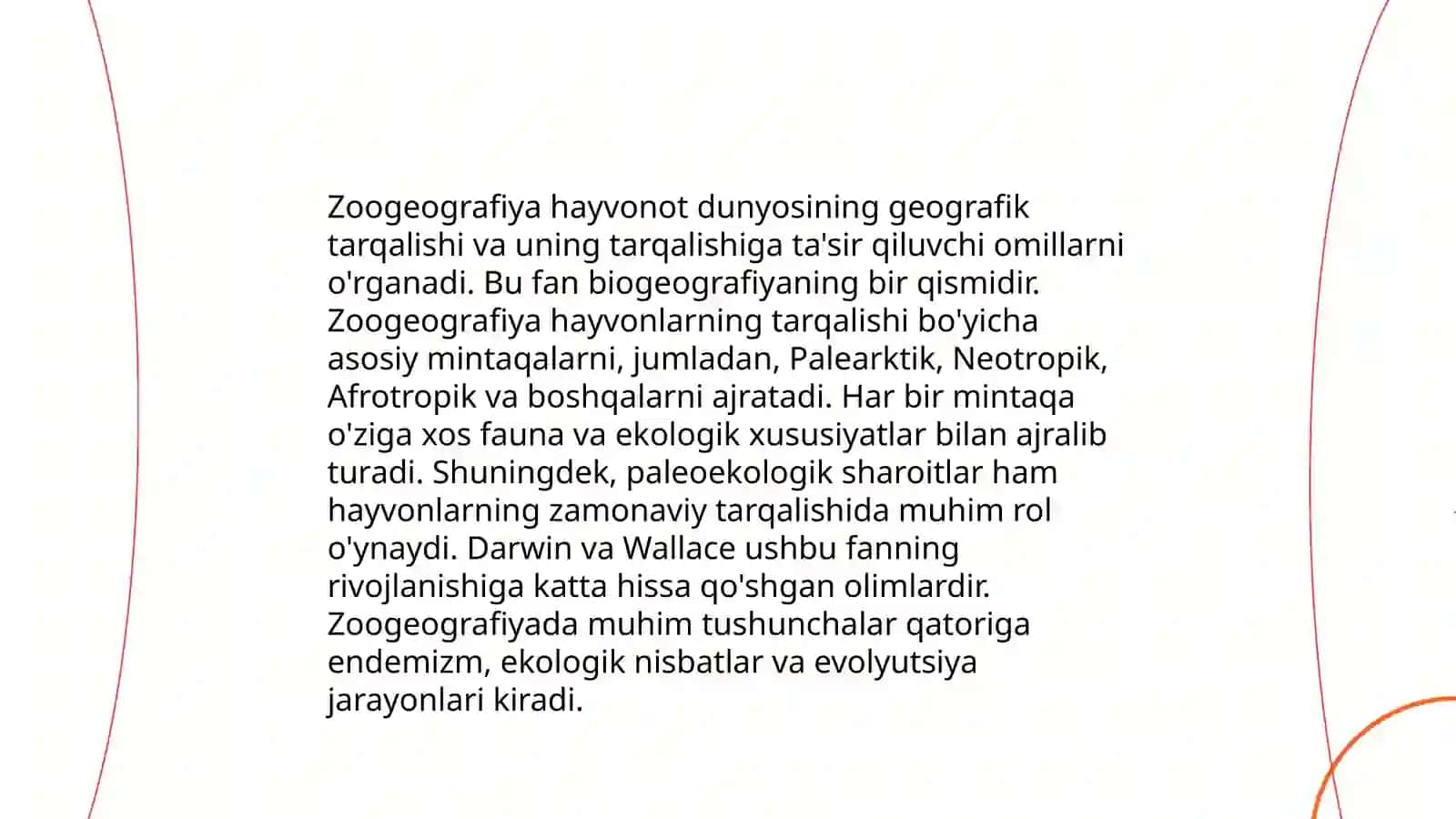 Zoogeografiyada fan tushunchasi. Fauna tarkibi 3