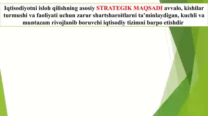 IQTISODIY ISLOHOTLAR, XUSUSIY MULKCHILIKNING SHAKLLANISHI.  OʻZBEKISTONDA BOZOR MUNOSABATLARINING RIVOJLANISHI.pptx 3