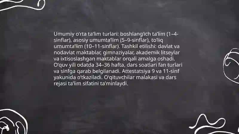 Taʼlim turlari va taʼlimni tashkil etish 3