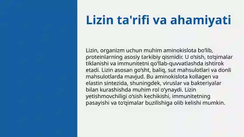 Lizinning afzalliklari 3