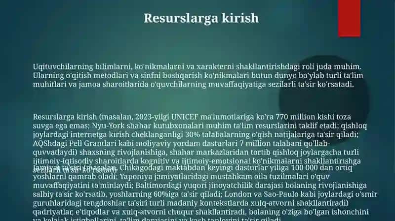 Sinf rahbarining tarbiyaviy ishi 3