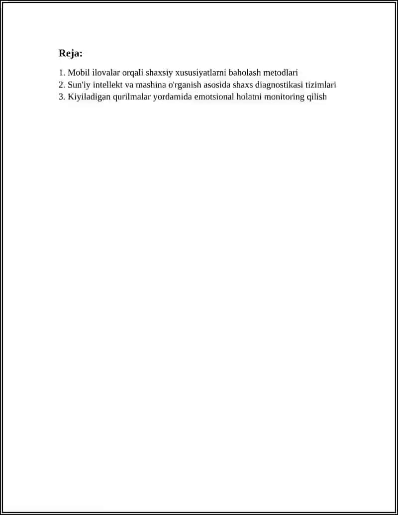 PSIXOLOGIYADA SHAXS DIAGNOSTIKASIDA ZAMONAVIY TEXNOLOGIYALAR VA MOBIL ILOVALARDAN FOYDALANISH 3