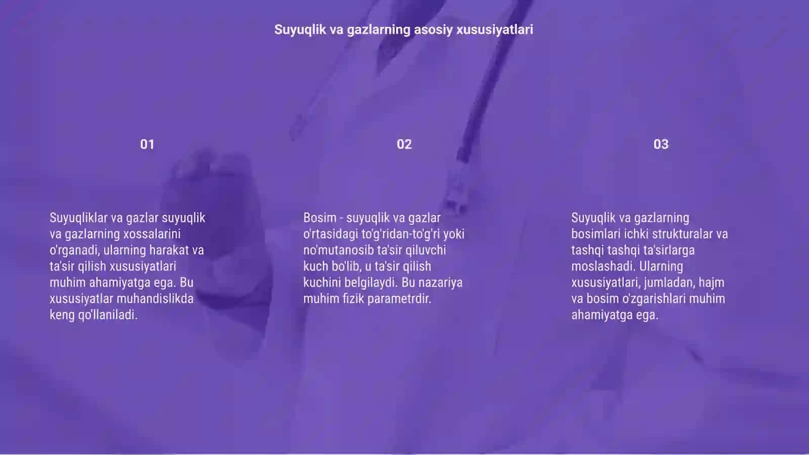 Suyuqlik va gazlar. Bosim 3