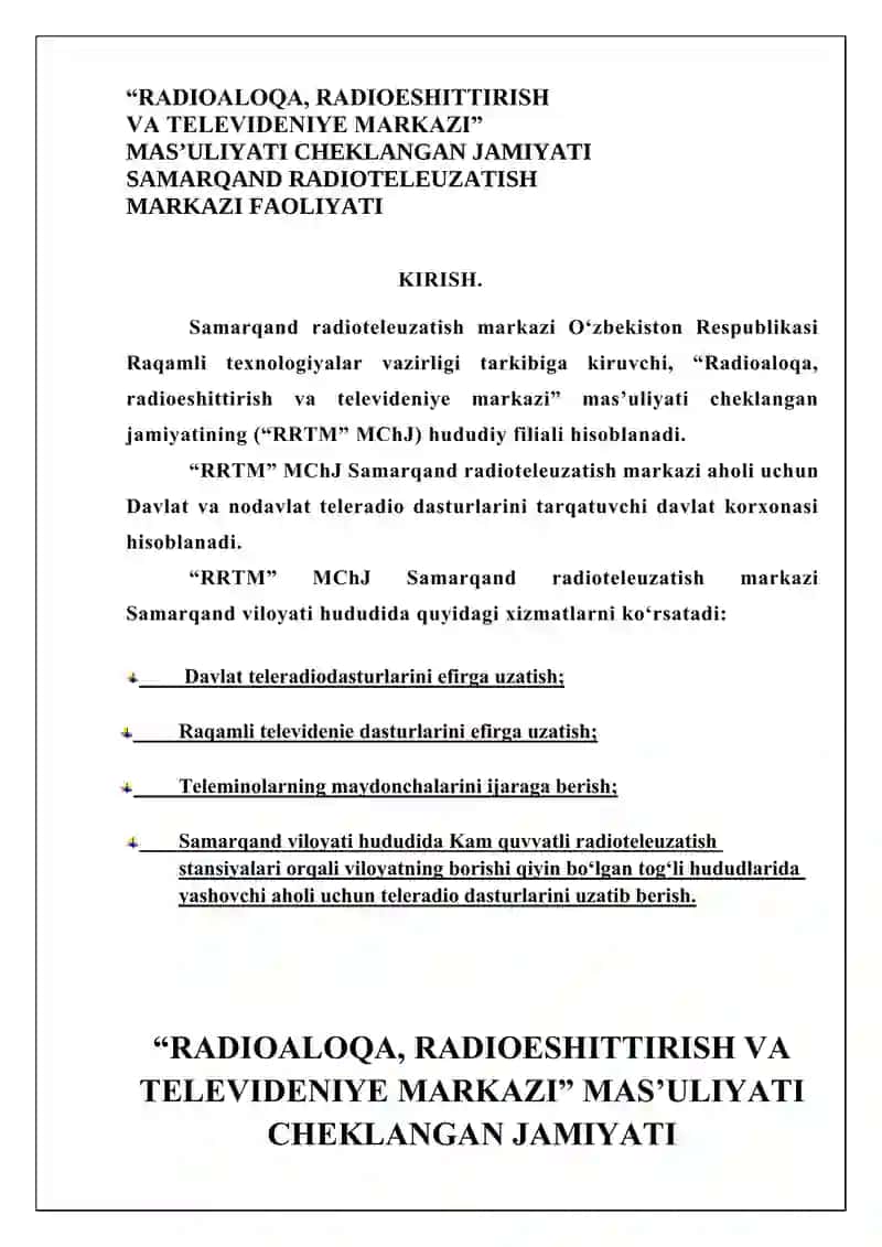 Amaliyot hisobati telekomunikatsiya  fakulteti 3