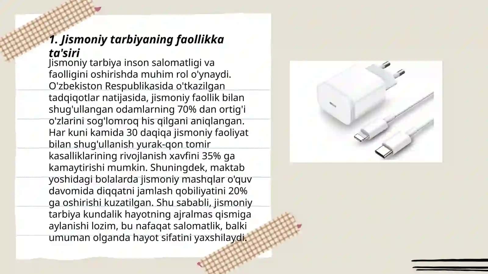 Faol dam olish va funksional imkoniyatlarni oshirish uchun jismoniy tarbiya va sport mashg‘ulotlari 3