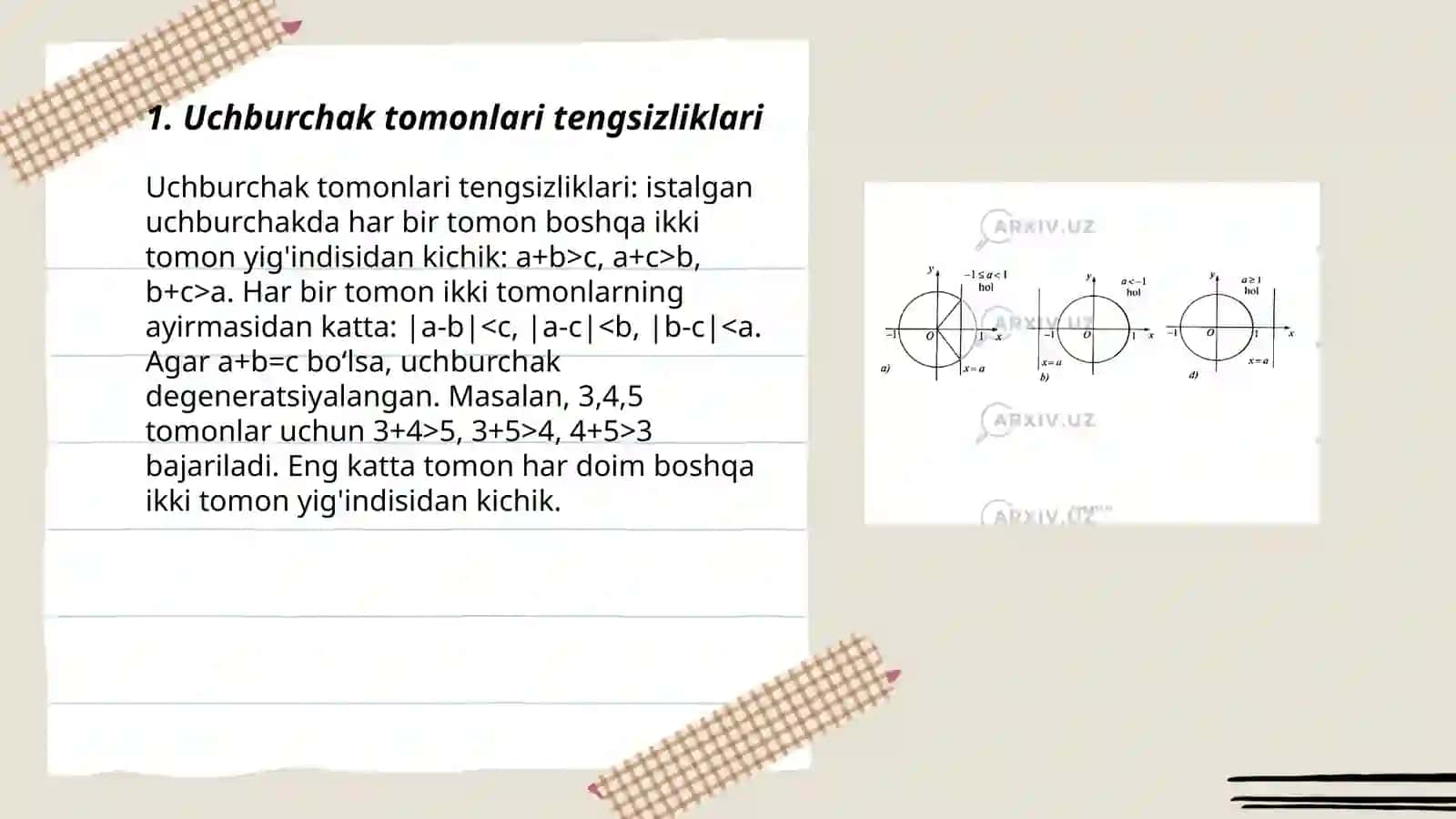 Geometrik tengsizliklar 3