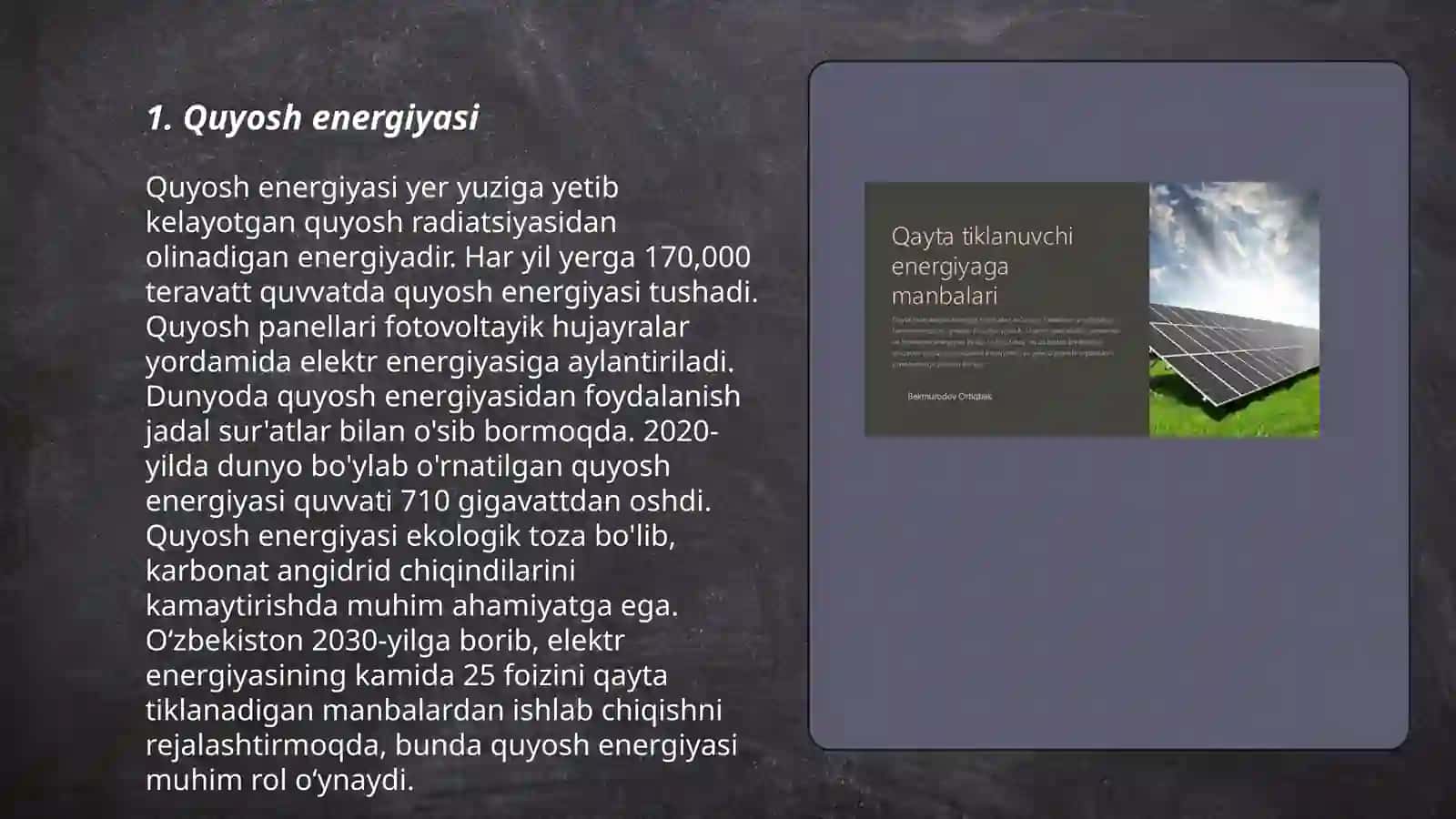Qayta tiklanuvchi energiya manbalari 3